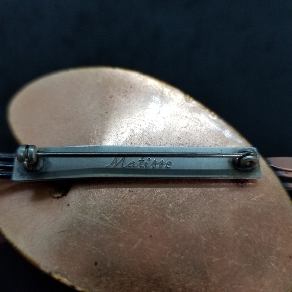 Matisse copper red artist's palette brooch/pin 🎨 - Picture 6 of 7